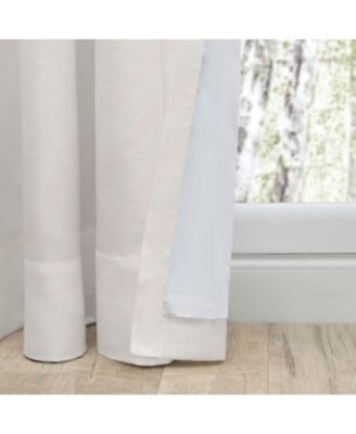 Grasscloth 2/Way Pinch Pleated w/Back Tabs Pair Curtain 100"W x 96"L