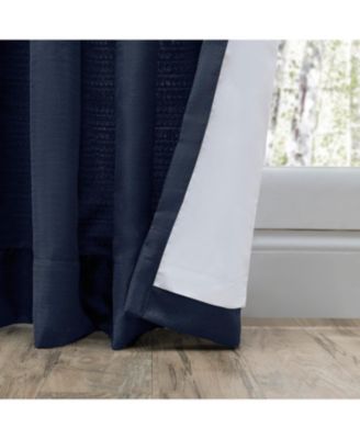 Grasscloth 2/Way Pinch Pleated w/Back Tabs Pair Curtain 100"W x 96"L