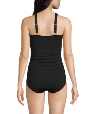 Women's High Neck to One Shoulder Multi Way One Piece Swimsuit