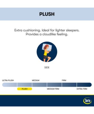 Perfect Sleeper Adoring Night 10.5" Plush Mattress Set, Queen Split