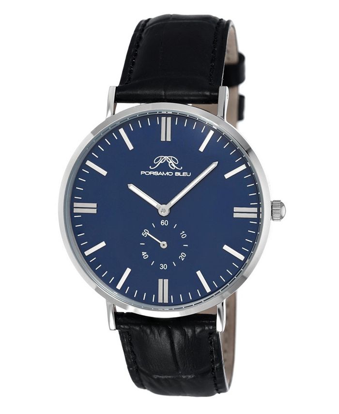 Porsamo Bleu Men s Henry Genuine Leather Band Watch 842AHEL Macy s