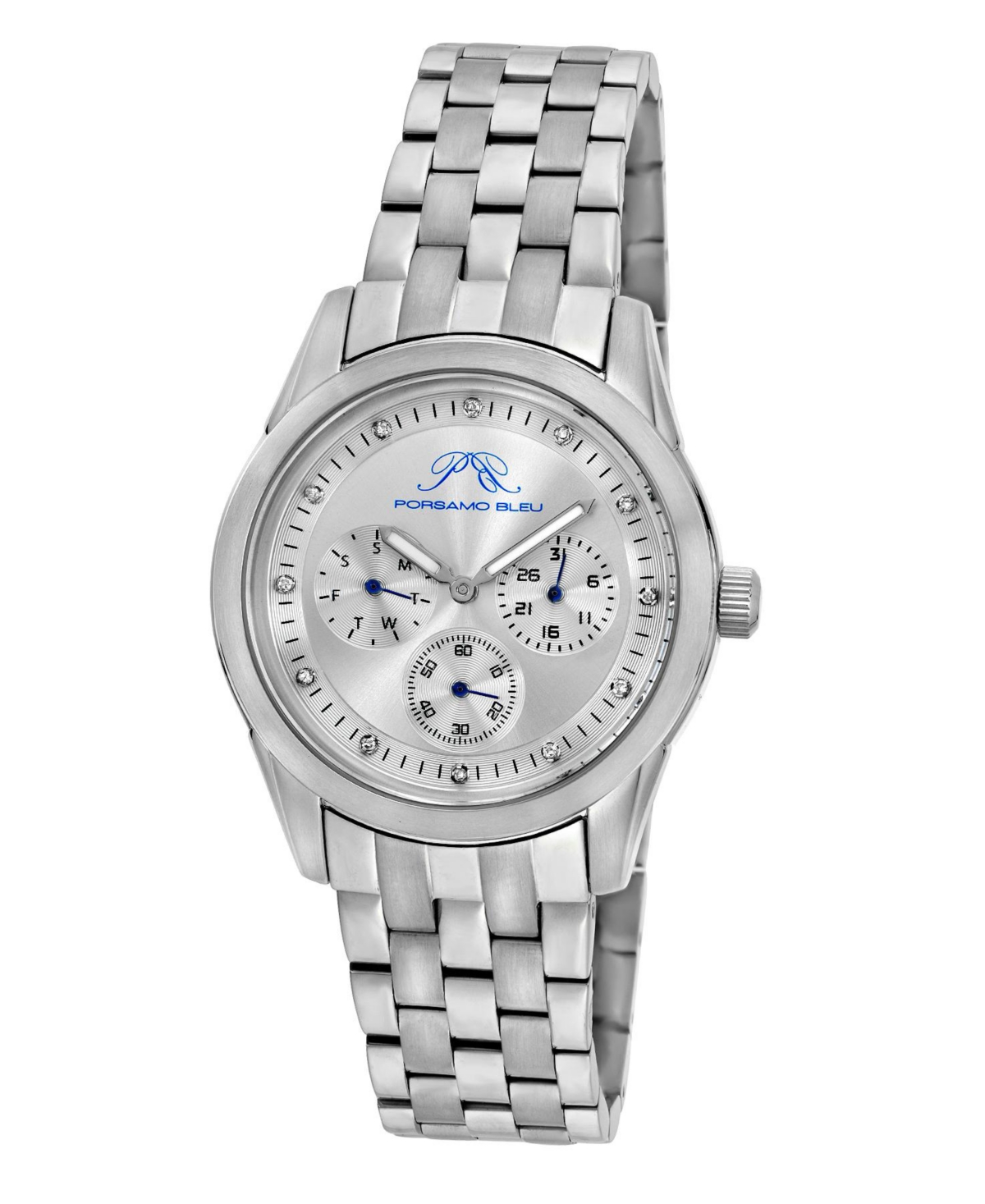 Women's Diana Diamond Stainless Steel Bracelet Watch 741ADIS - Silver