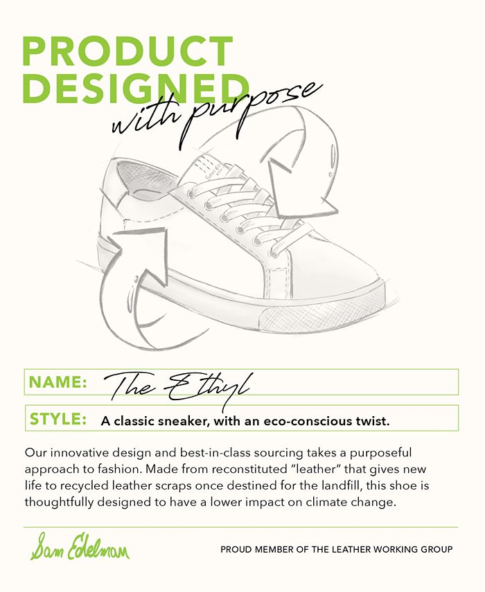 Sam Edelman Women's Ethyl LaceUp LowTop Sneakers Macy's