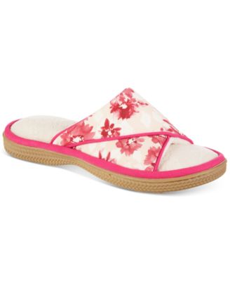 Isotoner Signature - Women's Kelly Floral Slide Slippers