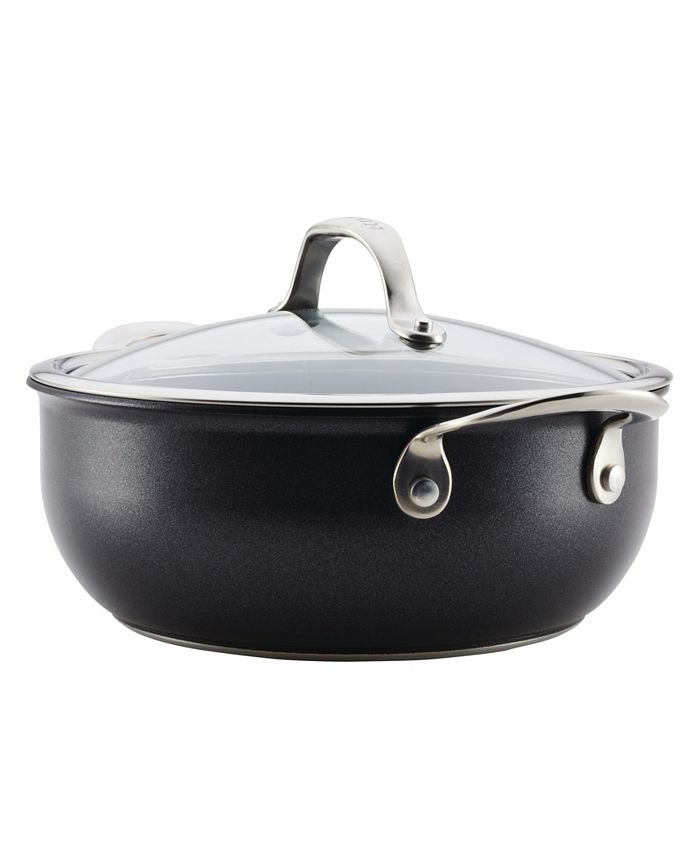 Anolon X Hybrid Nonstick Aluminum Nonstick Casserole Pan With Lid, 4