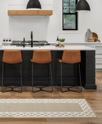 Christine Trellis Border Tufted Runner Rugs