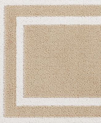 Double Line Border Tufted - Machine Washable Runner Rug, 26" x 72"