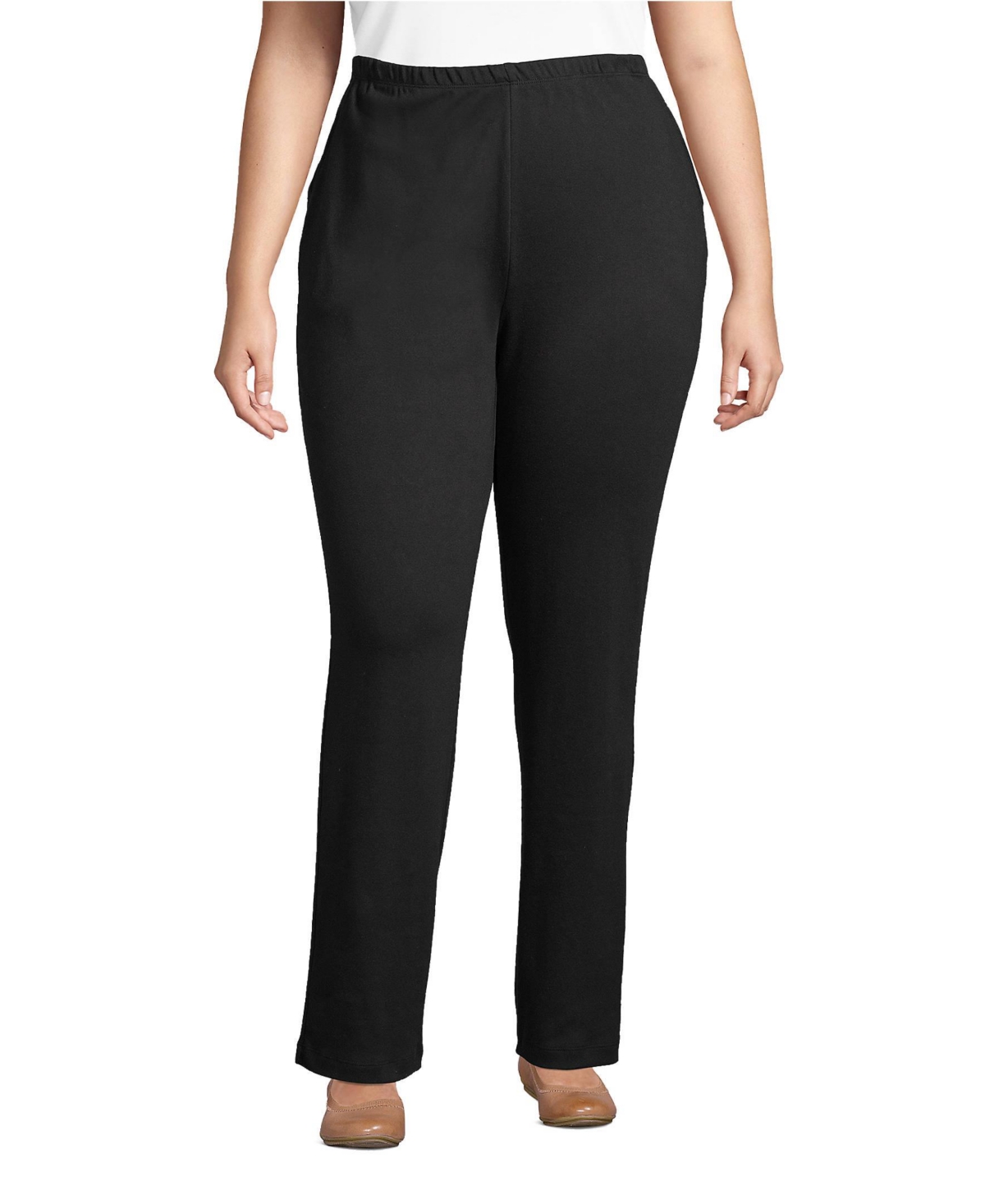 Plus Size Sport Knit High Rise Pants - Radiant navy