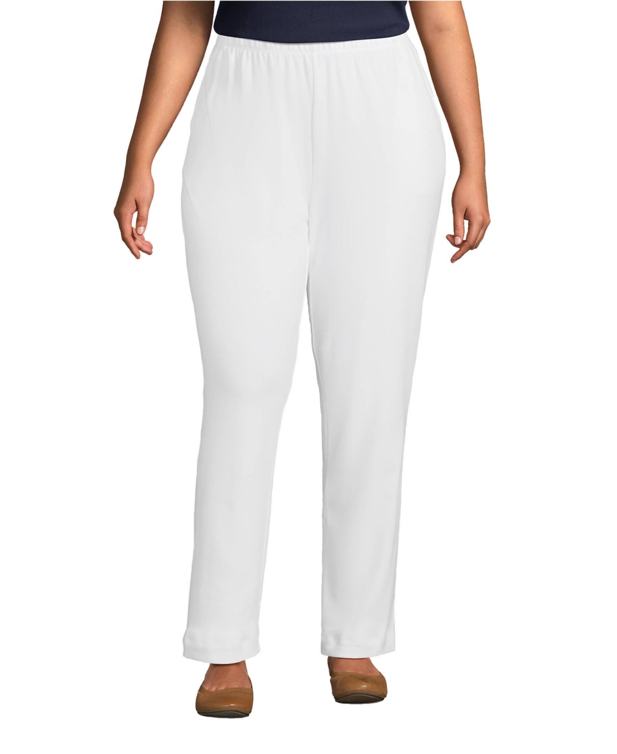 Plus Size Sport Knit High Rise Pants - Radiant navy