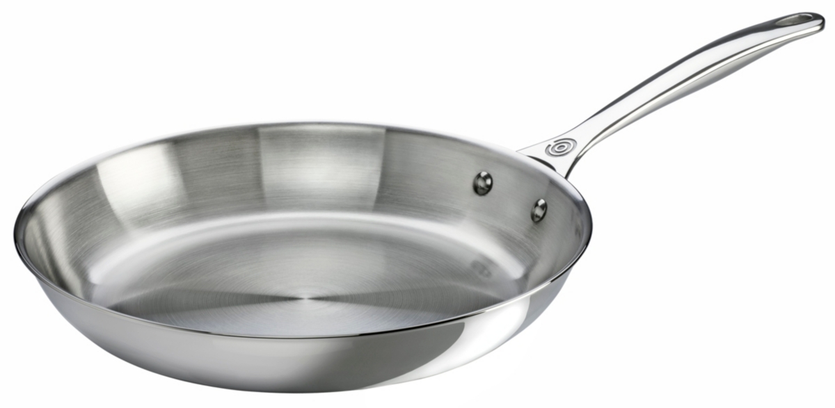 Le Creuset 12" 3-ply Stainless Steel Frying Pan With Aluminum Core In Stainless
