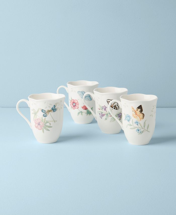 Lenox Butterfly Meadow 4Piece Mug Set Macy's