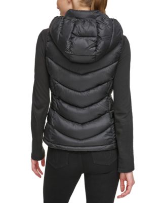 Women's Packable Hooded Puffer Vest, Created for Macy's