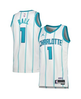 Men s and Women s Jordan LaMelo Ball White Charlotte Hornets Swingman Jersey Association Edition Macy s