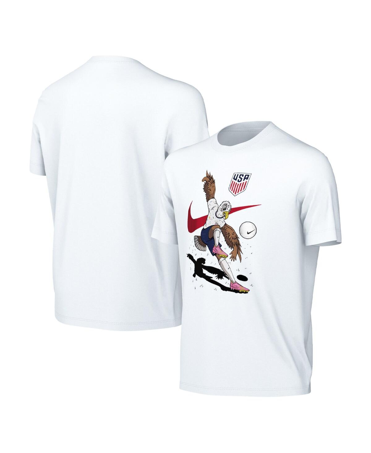 Nike Kids' Big Boys And Girls  White Usmnt Mascot T-shirt