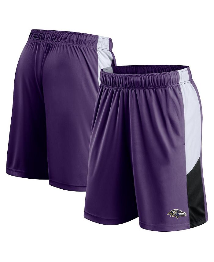 Fanatics Men's Purple Baltimore Ravens Prep Colorblock Shorts - Macy's
