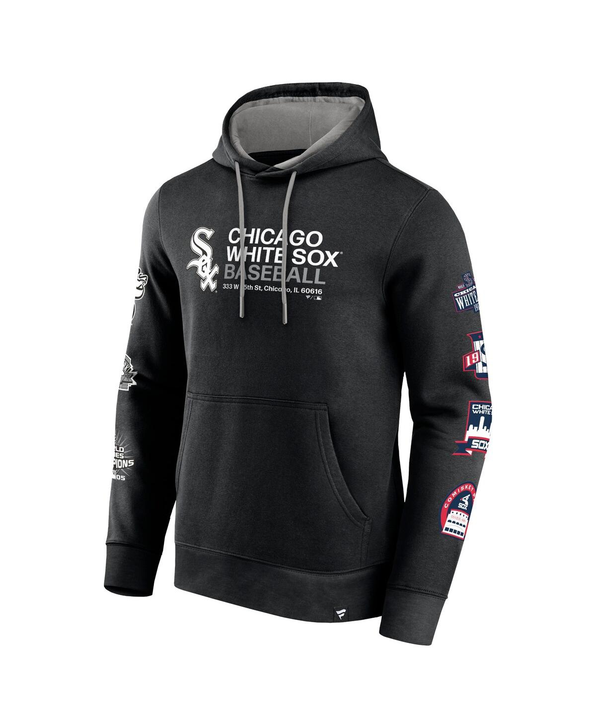 Shop Fanatics Men's  Black Chicago White Sox Extra Innings Pullover Hoodie