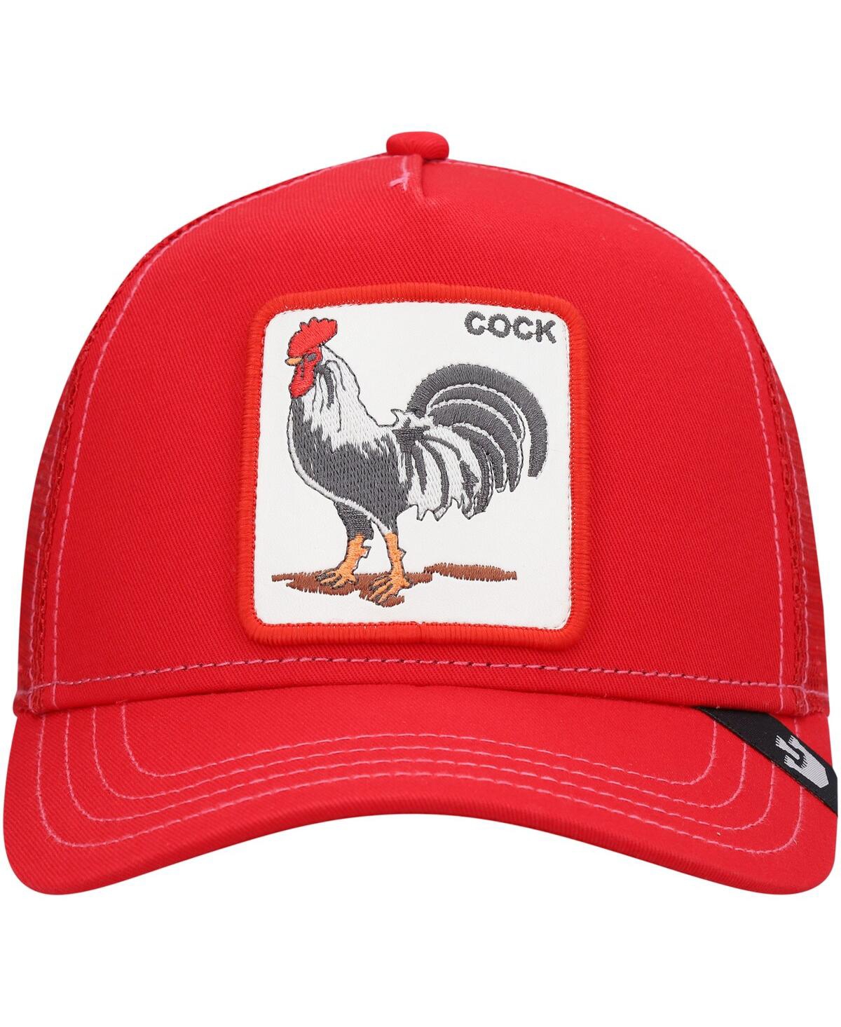 Shop Goorin Bros Men's . Red The Rooster Trucker Snapback Hat