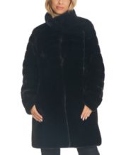 Black Faux Fur Coat - Macy's