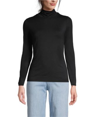 Women's Tall Lightweight Jersey Skimming Long Sleeve Turtleneck