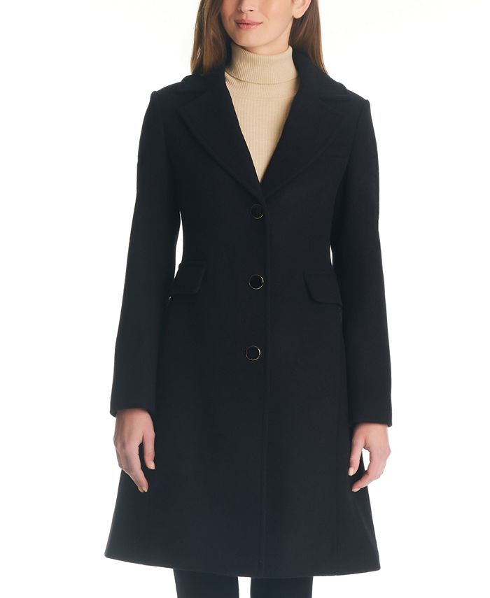 kate spade new york Women s Faux Fur Collar Walker Coat Macy s