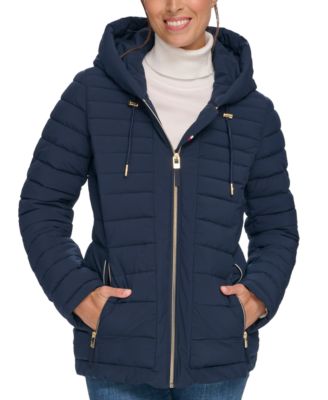 Tommy hilfiger hooded packable puffer coat sale