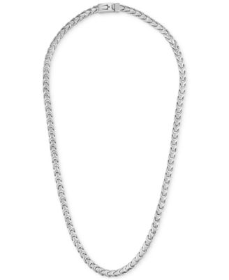 Men's Link Chain 22" Necklace in Stainless Steel
