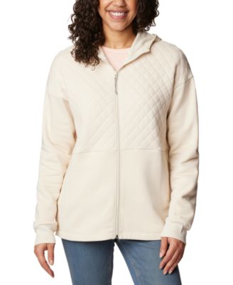 Columbia Women s Hart Mountain Quilted Full Zip Fleece Hoodie Macy s