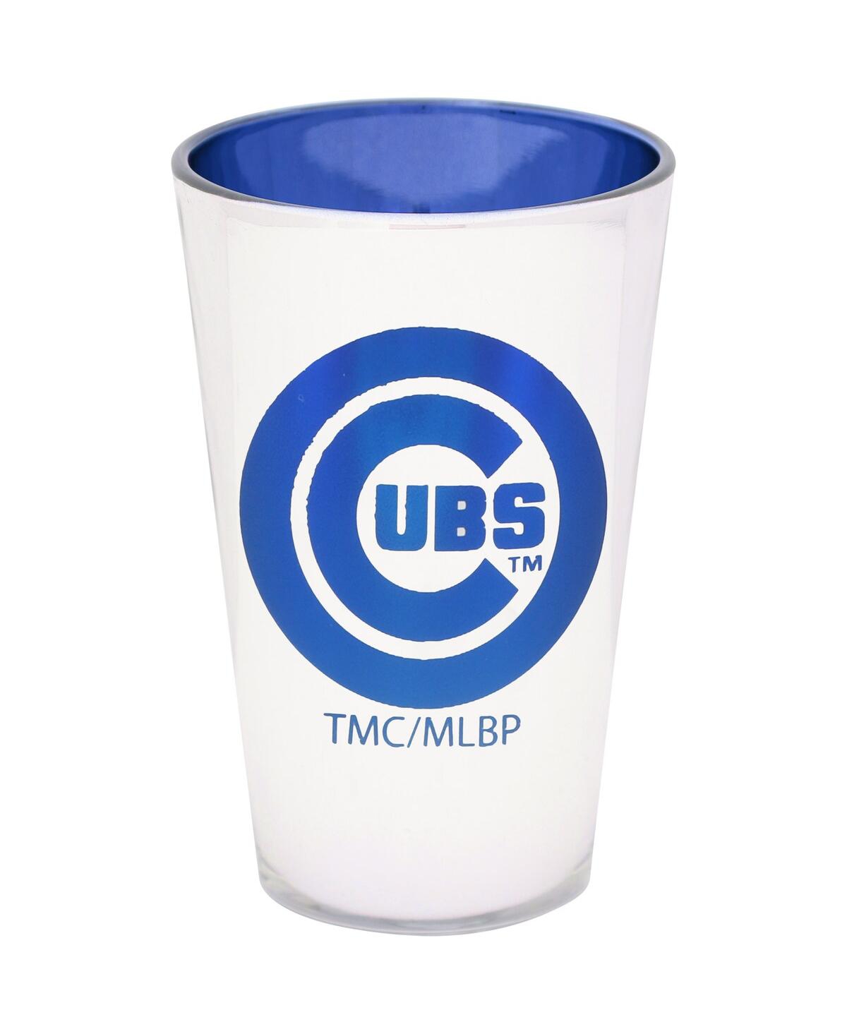 Memory Company Chicago Cubs 16 oz Electroplated Pint Glass In White