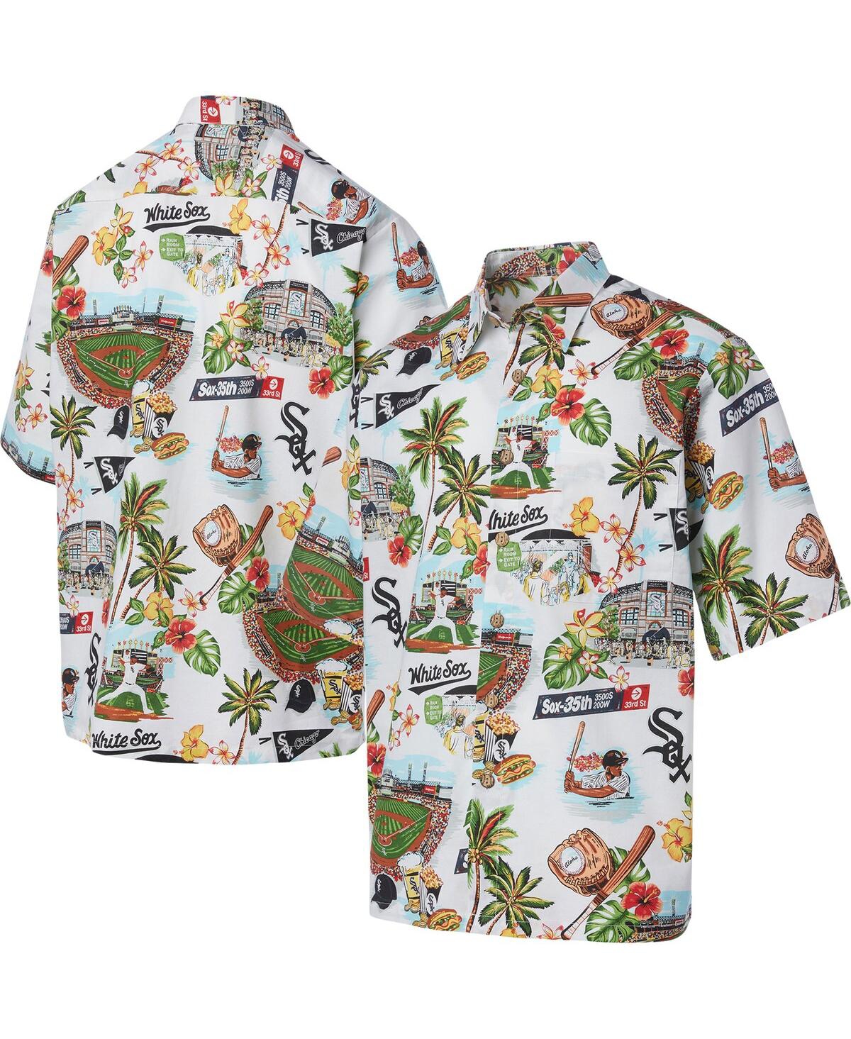 Reyn Spooner Indiana Jones Tailored Fit Short Sleeve Shirt In White