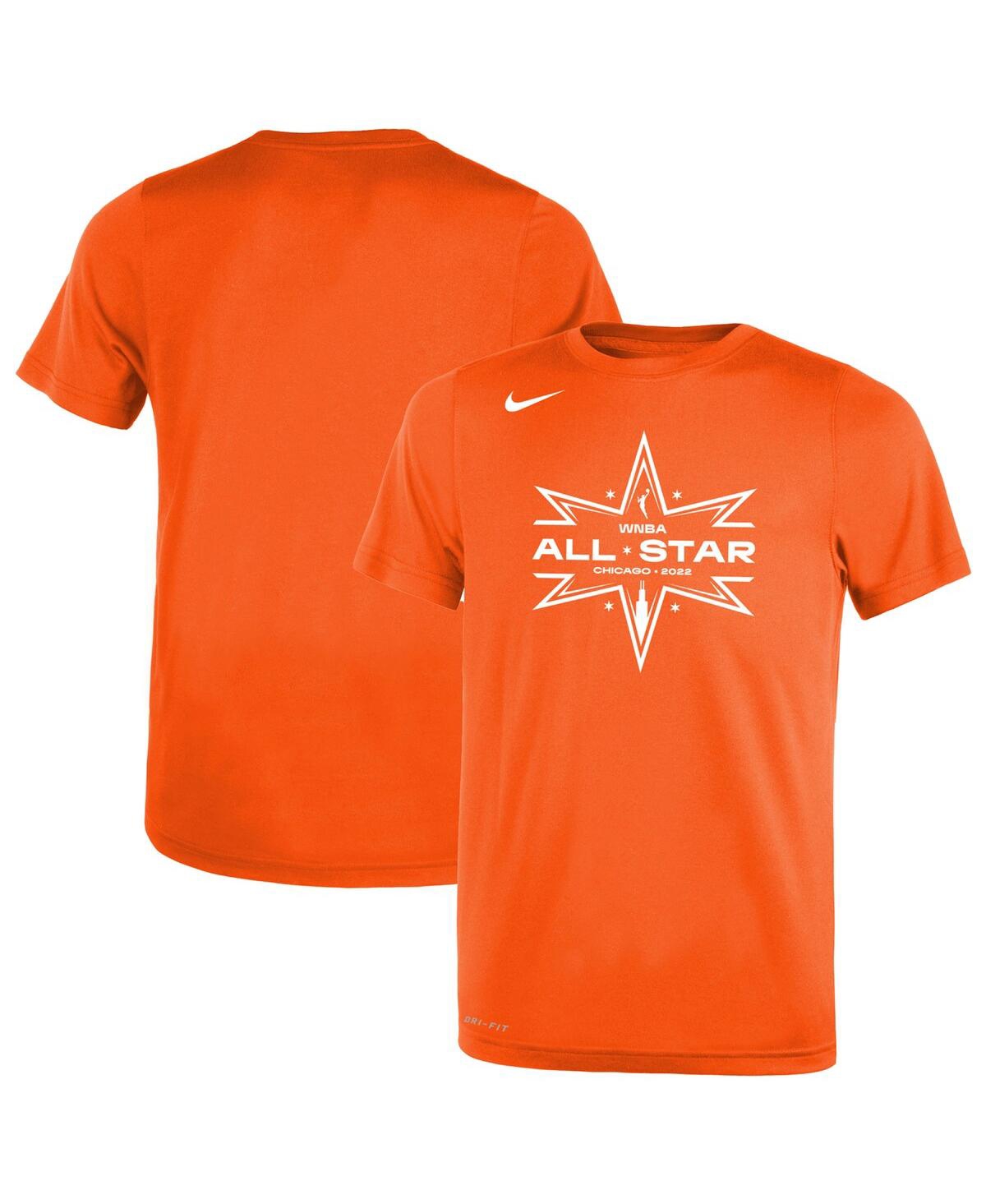 Shop Nike Big Boys And Girls  Orange 2022 Wnba All-star Game Logo Legend Performance T-shirt