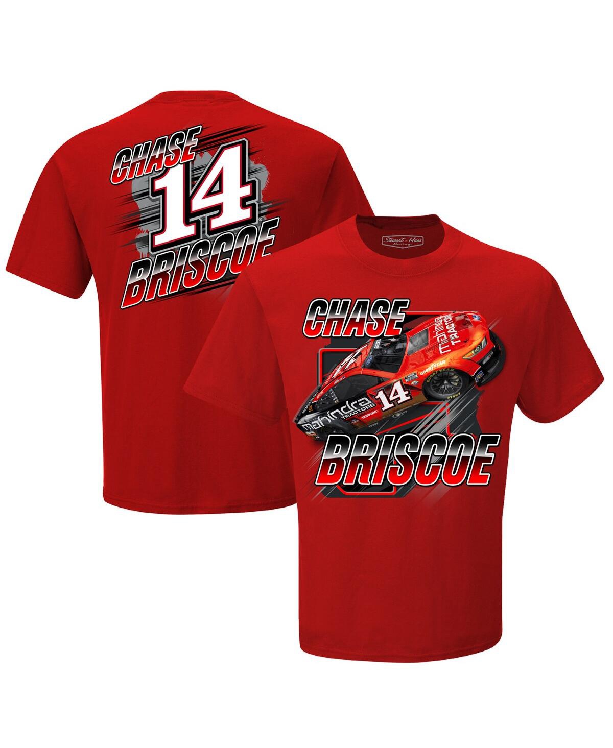 Stewart-haas Racing Team Collection Men's  Red Chase Briscoe Blister T-shirt