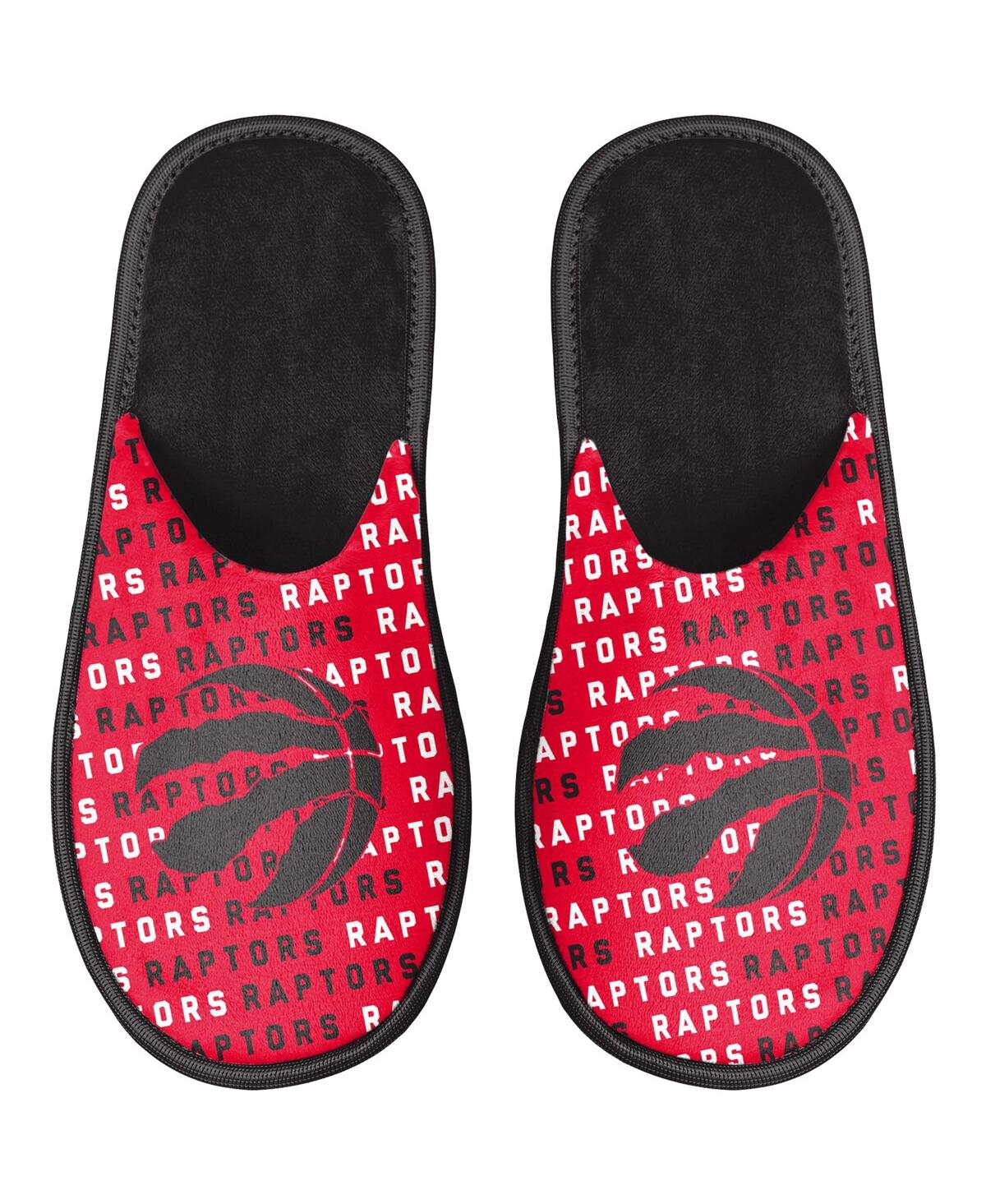 Shop Foco Youth Boys And Girls  Toronto Raptors Team Scuff Slippers In Red