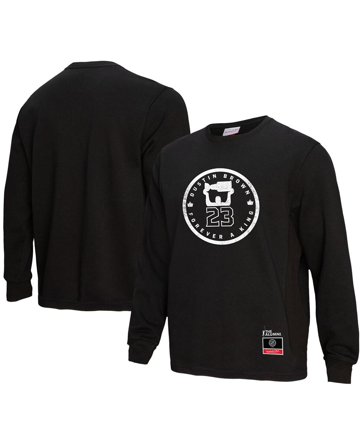 Mitchell & Ness Men's  Dustin Brown Black Los Angeles Kings Forever A King Long Sleeve T-shirt In Black