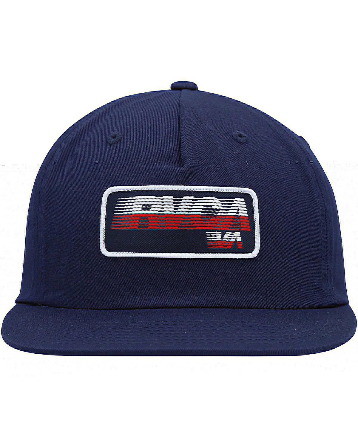 Shop Rvca Men's  Navy Motion Snapback Hat