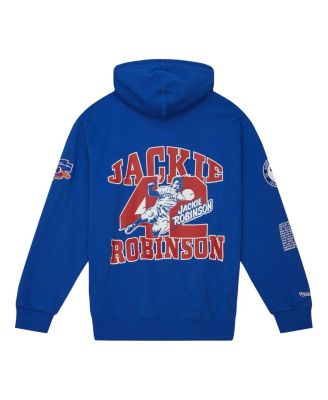 Men's Jackie Robinson Royal Brooklyn Dodgers Cooperstown Collection Legends Fleece Pullover Hoodie
