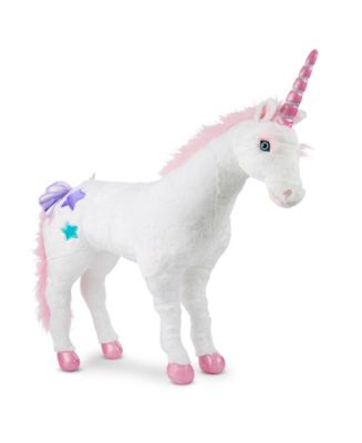 Melissa Doug Giant Unicorn Lifelike Plush Stuffed Animal over 2 feet tall Macy s