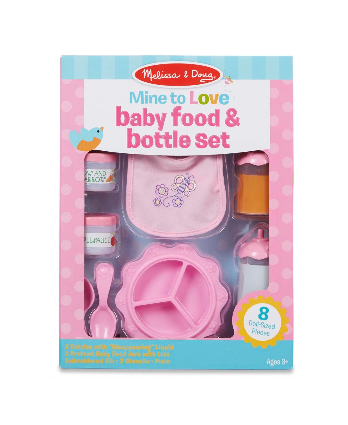 Shop Melissa & Doug Mine To Love Baby Food & Bottle Play Set In Multi