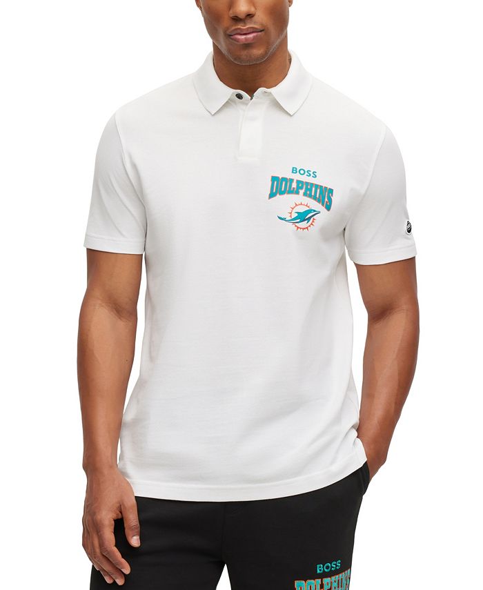 Mens NFL Team Apparel MIAMI DOLPHINS Football Polo Golf Shirt