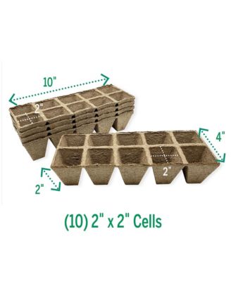JS50 Jiffy-Strips Biodegradable Seed Starting Peat Strip -50 total pots