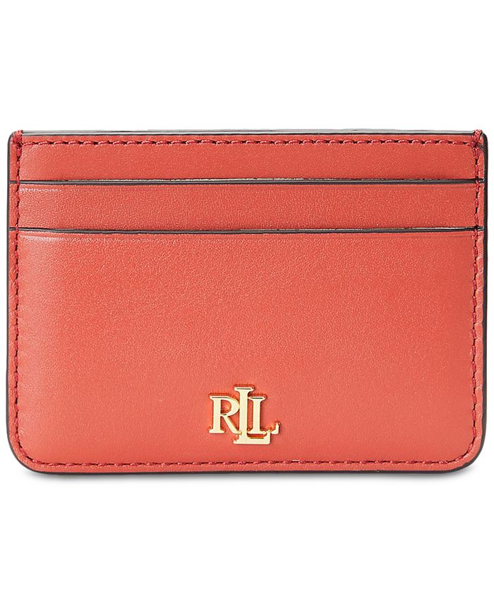 Lauren Ralph Lauren Leather Card Case - Macy's