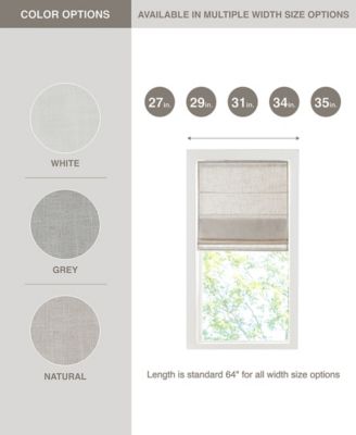 Linen Blend Light Filtering Cordless Roman Shade