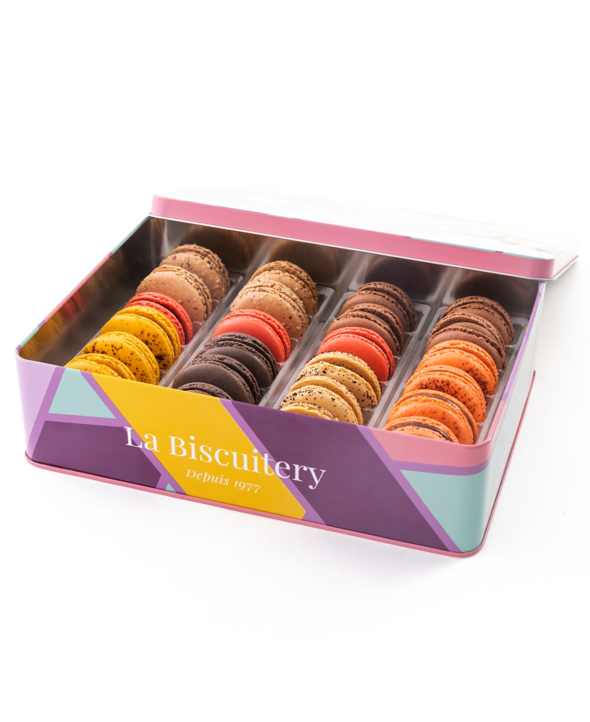 La Biscuitery The Chocoholic Box Of 24 Macarons In No Color