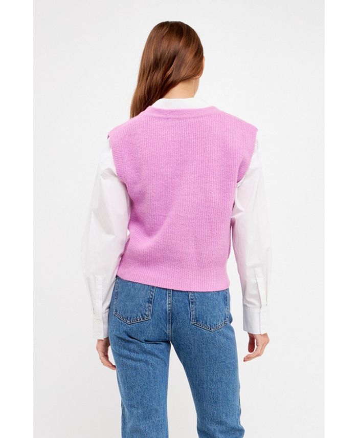 Macy Knit Vest (Grey)