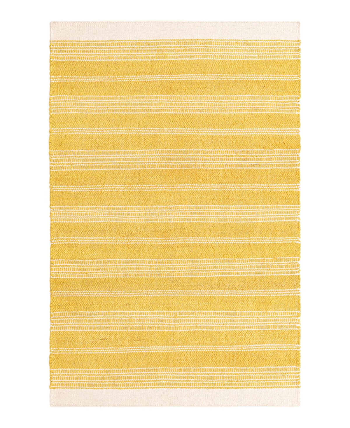 Bayshore Home Lasso Lss-01 5'1" X 8' Area Rug In Yellow