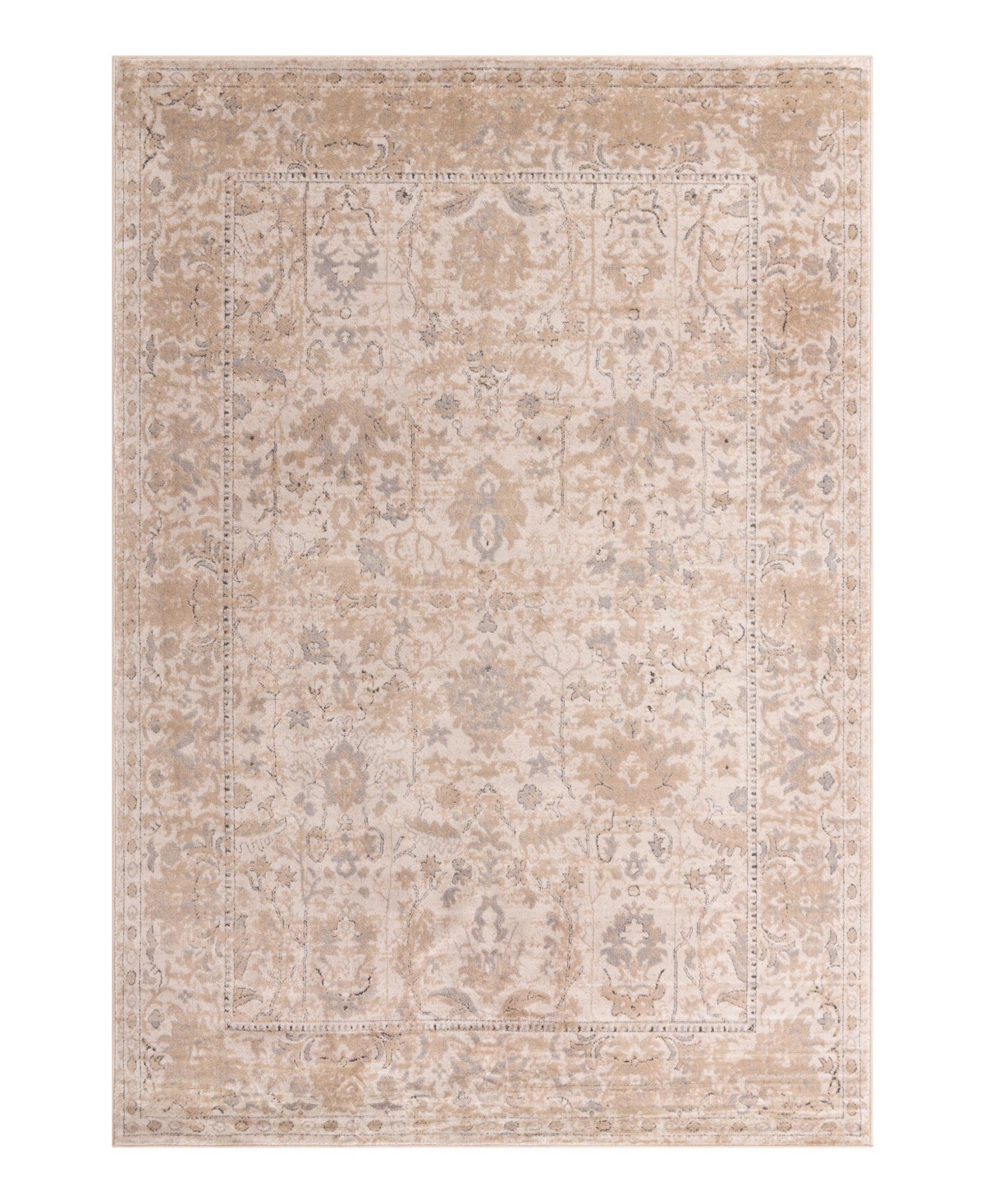 Bayshore Home Wheeler Wlr-01 8' X 11' Area Rug In Ivory