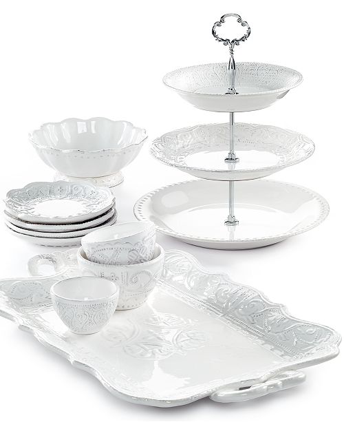 Maison Versailles Blanc Serveware Collection Reviews Serveware Dining Macy S