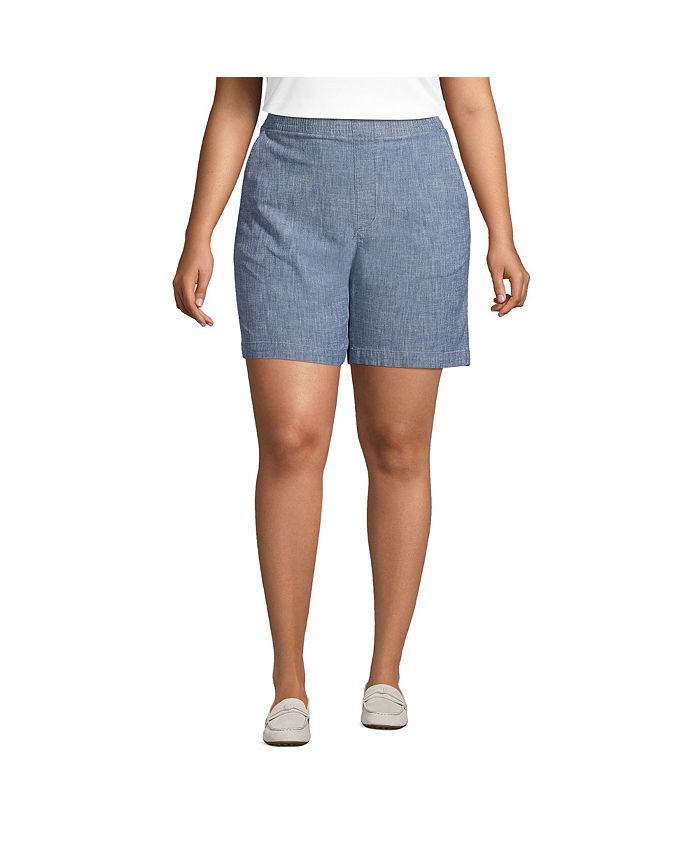 Lands end plus size hot sale shorts