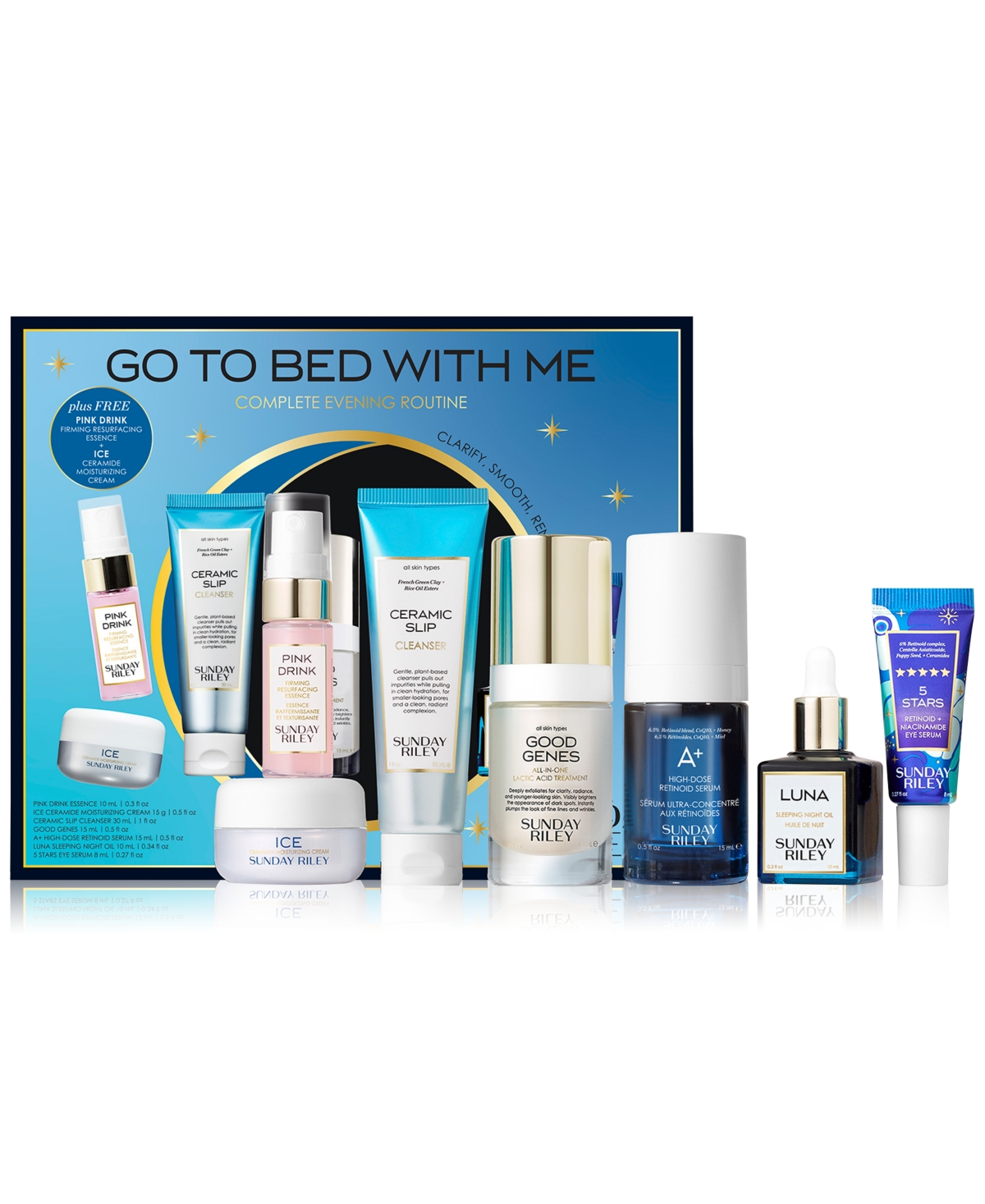 Shop Sunday Riley 7-pc. Go To Bed With Me Complete Evening Routine Skincare Set