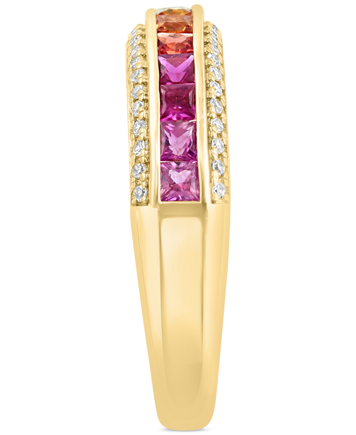 Effy Multi-Sapphire (1/2 ct. t.w.) & Diamond (1/6 ct. t.w.) Band in 14k Gold - 14K Gold