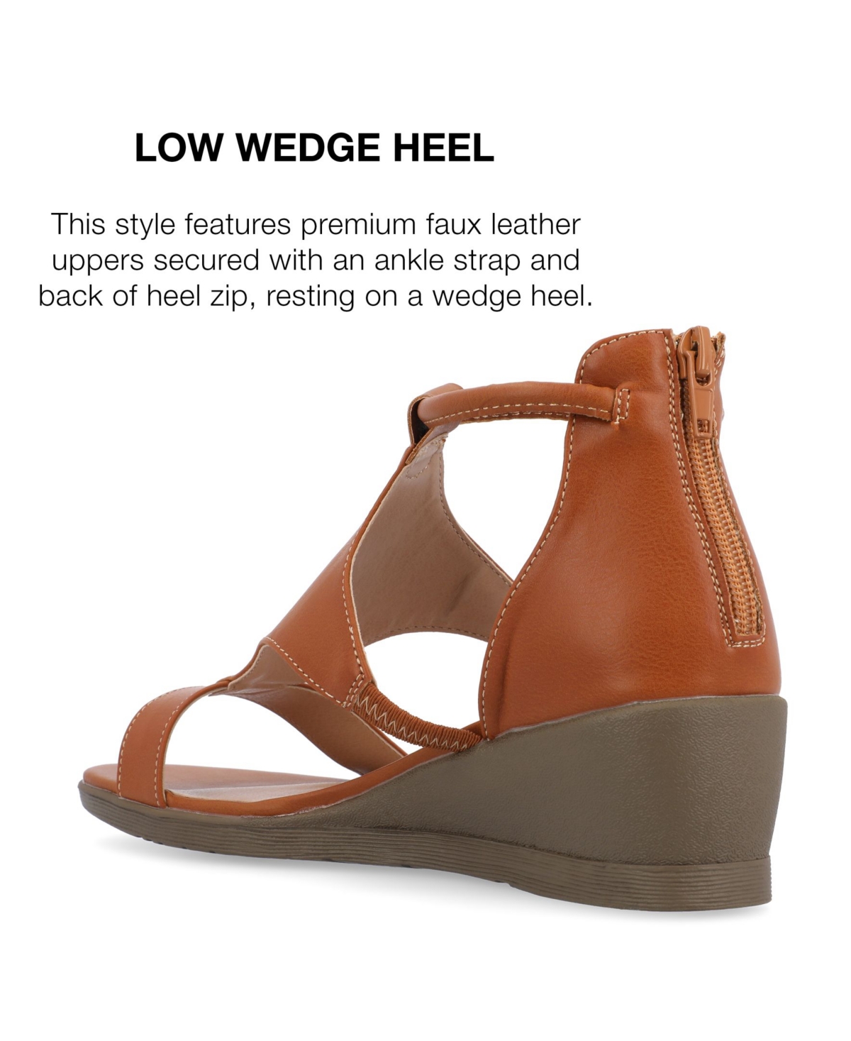 Journee Collection Women's Trayle Wedge Sandals